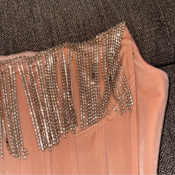 LPA corset top with rhinestone size med - Picture 6 of 10